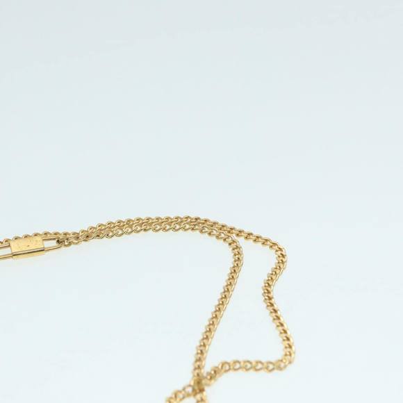 Christian Dior Trotter Canvas Chain Shoulder Bag Black Gold Auth 90397 - Picture 14 of 16